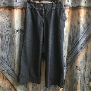 LOFT Ann Taylor Petites Cropped pants wide  6p ANN